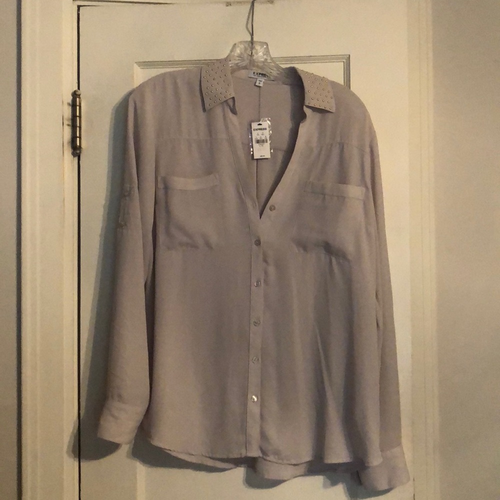 Beige Blouse - Express